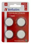 Verbatim LITHIUM BATTERY CR2450 3V 4 PACK