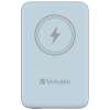 Verbatim MCP-10BE Power Pack 10000 mAh with UBS-C PD 20W / Magnetic Wireless Charging 15W Blue