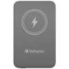 Verbatim MCP-10GY Power Pack 10000 mAh with UBS-C PD 20W / Magnetic Wireless Charging 15W Grey