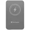 Verbatim MCP-5GY Power Pack 5000 mAh with UBS-C PD 20W / Magnetic Wireless Charging 15W Grey
