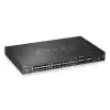 ZyXEL XGS4600-32 L3 Managed Switch, 28 port Gig and 4x 10G SFP+, stackable, dual PSU