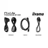 Дисплей IIYAMA T5529AS-B1AG, 54.6", VA panel, AG, 16:9, UHD 3840 x 2160, 6.5ms, 500cd/m2, 4000:1, DeepContrast-PCAP, 2x HDMI, USB-C, LAN, RS232c, IR, 2x USB, Speakers, Portrait, Android 14, iiSignage2, Quad Core A73, 4GB, 32GB, 24/7, 8H glass, VESA, Black