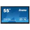 Дисплей IIYAMA TE5512MIS-B3AG, 55" IPS panel, Thin bezel, AG, 16:9, 4K 3840 x 2160, 400cd/m2, 1200:1, 8ms, PureTouch-IR, VGA, 3x HDMI, USB-C, 4x USB, RS232c, LAN, IR, SPDIF, HDMI Out, Speakers, 24/7, WiFi, BT, QC A55 CPU, 8GB, 64GB, OPS slot, Android 11, iiWare 10, VESA, Black