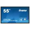 Дисплей IIYAMA TF5539AS-B1AG, 54.6" Open-Frame, IPS panel, AG, UHD 3840x2160, 500cd/m2, 1200:1, 8ms, bonded PCAP, Android 11 OS, A73*4+A53*4, 4GB, 32GB, 24/7, 2x HDMI, DP, RS232, LAN, 2x USB, Speakers, IP65 front, Portrait, Face Up, VESA 400, Black