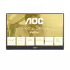 Монитор AOC 16T20E2, 15.6 inch portable monitor, IPS panel, AG, FHD 1920x1080, 250cd/m2, 1000:1, 50M:1, 60Hz, 4ms, Low Blue Ligh, Flicker-Free, mini HDMI, USB-C, Speaker, Magnetic cover with Stand, VESA, Black