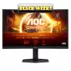 Монитор AOC CQ27G4X, 27", Curved gaming monitor, VA WLED, 1500R, 16:9, QHD 2560 x 1440, 0.5ms, 180Hz, 300cd/m2, 4000:1, HDR10, Adaptive Sync, Flicker Free, Low Blue Light, G-Menu, 2x HDMI, DisplayPort, Audio Out, HAS, Swivel, Tilt, VESA 100, Black