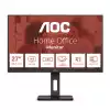 Монитор AOC Q27E3UMF, 27", WLED VA Panel, 2560x1440, 16:9, 4ms, 300 cd/m2, 4000:1, 20M:1, Anti Glare, 3H, 3-sided frameless, Flicker-free, Low blue light, AdaptiveSync, HDMI, DisplayPort, 2x USB 3.2, Speakers, HAS, Swivel, Tilt, Pivot, VESA 100, Black
