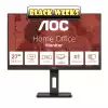 Монитор AOC Q27E3UMF, 27", WLED VA Panel, 2560x1440, 16:9, 4ms, 300 cd/m2, 4000:1, 20M:1, Anti Glare, 3H, 3-sided frameless, Flicker-free, Low blue light, AdaptiveSync, HDMI, DisplayPort, 2x USB 3.2, Speakers, HAS, Swivel, Tilt, Pivot, VESA 100, Black