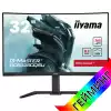 Монитор IIYAMA GCB3280QSU-B1, 31.5 inch Curved Gaming Monitor, 1500R, VA LED Panel, 2K 2560x1440, 165Hz, 350 cd/m2, 3000:1, 80M:1, 0.2ms MPRT, 2x HDMI, DisplayPort, 2x USB 3.0, AMD FreeSync, Speakers, HAS, Pivot, Swivel, VESA 100, Black