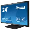 Монитор IIYAMA T2452MSC-B1, 23.8", IPS Panel, 16:9, 1920 x1080, 400cd/m2, 1000:1, 14ms, Projective capacitive touch, HDMI, DisplayPort, 2x USB, Audio Out, Speakers, OSD key lock, Flicker free, Tilt, VESA 100, Black