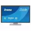 Монитор IIYAMA T2452MSC-W1AG, 24 inch, IPS panel, AG, FHD 1920x1080, 400cd/m2, 1000:1, 5ms, 10-pts PCAP touch, HDMI, DP, 2x USB, Audio out, Speakers, OSD key lock, Anti-fingerprint, Tilt, VESA 100, White