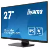 Монитор IIYAMA T2752MSC-B1, 27", IPS panel, Anti-Fingerprint, 7H, 16:9, 10-points PCAP touch, FHD 1920x1080, 400cd/m2, 1000:1, 5ms, 60Hz, OSD key lock, Flicker free, Blue light reducer, HDMI, DP, 2x USB, Mini jack, Speakers, Tilt, VESA 100, Black