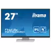 Монитор IIYAMA T2752MSC-W1, 27", IPS panel, Anti-Fingerprint, 7H, 16:9, 10-points PCAP touch, FHD 1920x1080, 400cd/m2, 1000:1, 5ms, 60Hz, OSD key lock, Flicker free, Blue light reducer, HDMI, DP, 2x USB, Mini jack, Speakers, Tilt, VESA 100, White