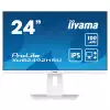 Монитор IIYAMA XUB2492HSU-W6, 23.8", IPS LED panel, 3-side borderless, AntiGlare, 16:9, FHD 1920x1080, 250 cd/m2, 1300:1, 100Hz, 0.4ms, Blue light reducer, Flicker free, FreeSync support, i-Style colour, HDMI, DisplayPort, 4x USB, Audio out, Speakers, HAS, Swivel, Tilt, Pivot, VESA 100, Бял