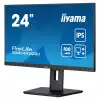 Монитор IIYAMA XUB2492QSU-B1, 23.8", IPS LED panel, Anti-Glare, 16:9, 2K QHD 2560x1440, 300cd/m2, 1000:1, 0.5ms, 80M:1, Flicker free, Blue light reducer, FreeSync, HDMI, DP, USB-C, 2x USB, Speakers, HAS, Swivel, Tilt, Pivot, VESA 100, Black