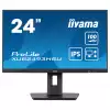 Монитор IIYAMA XUB2493HSU-B6, 23.8" IPS LED panel, AntiGlare, 16:9, FHD 1920x1080, 250cd/m2, 1000:1, 80M:1, 100Hz, 1ms, FreeSync support, Flicker free, i-Style colour, HDMI, DisplayPort, 2x USB, Audio out, Speakers, HAS, Swivel, Tilt, Pivot, VESA 100, Black