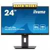 Монитор IIYAMA XUB2497HSN-B1, 23.8", IPS LED panel, 16:9, FHD 1920x1080, 1ms, 250cd/m2, 1300:1, 100Hz, Flicker free, Adaptive Sync, HDMI, DP, 4x USB, USB-C, LAN, Docking, Speakers, HAS, Swivel, Tilt, Pivot, VESA 100, Black