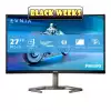 Монитор Philips 27M1C5200W/00 27 inch Evnia gaming monitor, Curved VA Panel, AG, 240Hz, 1920x1080, 4ms, 300cd/m2, 3000:1, Low Input Lag, SmartImage game, sRGB, 2x HDMI, DisplayPort, Audio Out, HAS, Swivel, Tilt, VESA 100, Black