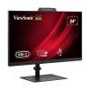 Монитор ViewSonic VG2441V, 23.8" IPS panel, 16:9, AG, FHD 1920x1080, 250cd/m2, 1500:1, 120Hz, 4ms, Flicker-Free, Low Blue Light, VRR, HDMI, DP, USB-C, 2x USB, Audio out, Speakers, 5MP Webcam, Microphone, HAS, Swivel, Tilt, Pivot, VESA 100, Black