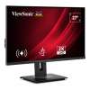 Монитор ViewSonic VG2748A-2K, 27 inch, IPS panel, QHD 2560x1440, Anti-Glare, 350cd/m2, 1300:1, 5ms, VGA, HDMI, DisplayPort, 3x USB 3.2, USB-B, HAS, Swivel, Tilt, Pivot, Speakers, VESA 100, Black