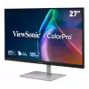 Монитор ViewSonic VP2766-2K, 27 inch IPS panel, AG, QHD 2560x1440, 350cd/m2, 1500:1, 120Hz, 5ms, HDR 10, sRGB, EBU, REC709, SMPTE-C, HDMI, USB-C, USB, Speakers, Pantone validated, Factory calibrated, HAS, Swivel, Tilt, Pivot, VESA, Black