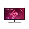 Монитор ViewSonic VX3218C-2K, 31.5", VA Panel, Curved 1500R, QHD 2560x1440, AntiGlare, 16:9, 250cd/m2, 3500:1, 80M:1, 1ms, 165Hz, FreeSync, Flicker-Free, Blue Light Filter, 2x HDMI, DP, Audio Out, DC Socket, Speakers, Tilt, VESA 100, Black
