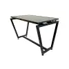 Стойка за дисплей тип маса OMB 09202 TABLE LEGS 43 BK, for 43" touch display, Iron legs, Max weight 80kg, Face up orientation, Hidden cables, Black