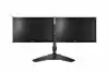 Стойка за монитори DMS-01D Desk Mounting Stand for Dual monitors, 2x15"-24", VESA 75/100, Capacity 2 x 12 kg, Swivel +20/-20, Tilt +20/-20, 360 Rotation