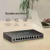 12-портов гигабитов настолен комутатор с 8 PoE+ порта Mercusys MS112GMP