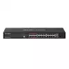 24-портов 10/100 Mbps + 2-портов Gigabit Rackmount комутатор с 24 PoE+ порта Mercusys MS126CP