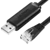 Мрежов кабел UGREEN CM204 USB - RJ45, конзолен 1.5м - черен