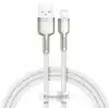 Кабел Baseus Cafule Metal Series USB-A към Lightning, 2м CALJK-B02 - бял