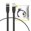 Мрежов плосък кабел Baseus RJ45, Cat.6, 1м PCWL-B01 - черен