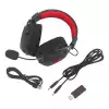 Безжични и Bluetooth геймърски слушалки Redragon ZeusX Pro 7.1 H510-PRO - черни