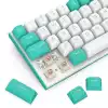 Геймърска клавиатура Redragon Fidd RGB K683WB-RGB - бяло/зелено