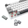 Геймърска механична клавиатура Redragon Kumara K552WGL-RGB с RGB осветление и red switches - бяла със сиво