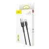Кабел Baseus Cafule USB-A към Micro USB QC3.0 2.4A 1м CAMKLF-BG1 - черен/сив