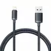 Кабел Baseus CAJY000001 Crystal Shine USB Type A към Lightning, 2.4A 1,2м CAJY000001 - черен