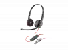 Слушалки HP Poly Blackwire 3220 8X228A6 Stereo USB-C +USB-C/A Adapter Bulk