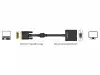 Адаптер DeLock, DVI-D 24+1 мъжко - VGA женско, Черен