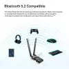 Безжичен адаптер TP-LINK Archer TX20E, PCIe, 1800Mbps, Wireless AX, 2.4GHz /5GHz, BT 5.2, 2x външни антени
