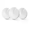 Безжичен рутер TP-Link Deco M5, AC1300, 2.4/5 GHz, 400 -  867 Mbps, Gigabit, (3-pack)