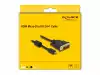 Delock Кабел micro HDMI мъжко към DVI-D мъжко, 1 m