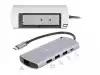 Докинг станция Delock USB-C, M.2 слот за SSD, HDMI, Gigabit LAN, 2xUSB-A, USB-C, Сива