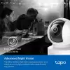 Домашна охранителна WiFi камера TP-Link Tapo C232, 3K 5Mp  с AI, Pan/Tilt, LAN, WiFi,SDmicro, нощно виждане