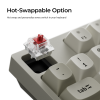 Геймърска Механична клавиатура Keychron C1 Pro 8K QMK - Super Brown Switch