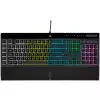 Геймърскa мембранна клавиатура Corsair K55 RGB Pro, USB