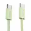 HAMA Кабел за зареждане "Fabric", USB-C - USB-C, 1 m, Nylon, зелен