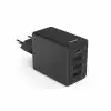HAMA Мини Зарядно 220V 35 W, 1x USB-C PD, 3x USB-A, Черно