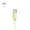 HAMA Слушалки с микрофон "Fun C", USB-C, водач за кабел от едната страна, зелени